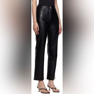 Miaou Black Junior Faux Leather Pants XS